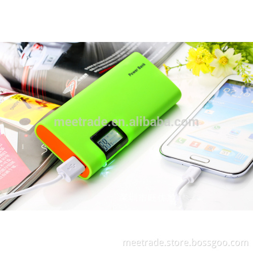Sections five Li-on battery rechargeable with LCD display 15000mah/20000mah colorful charging treasure